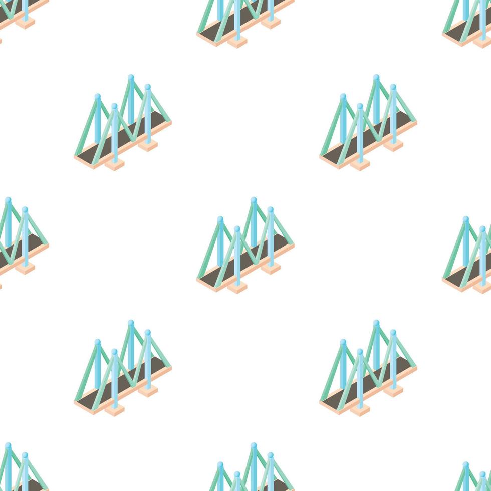 Bridge for cars pattern seamless vector