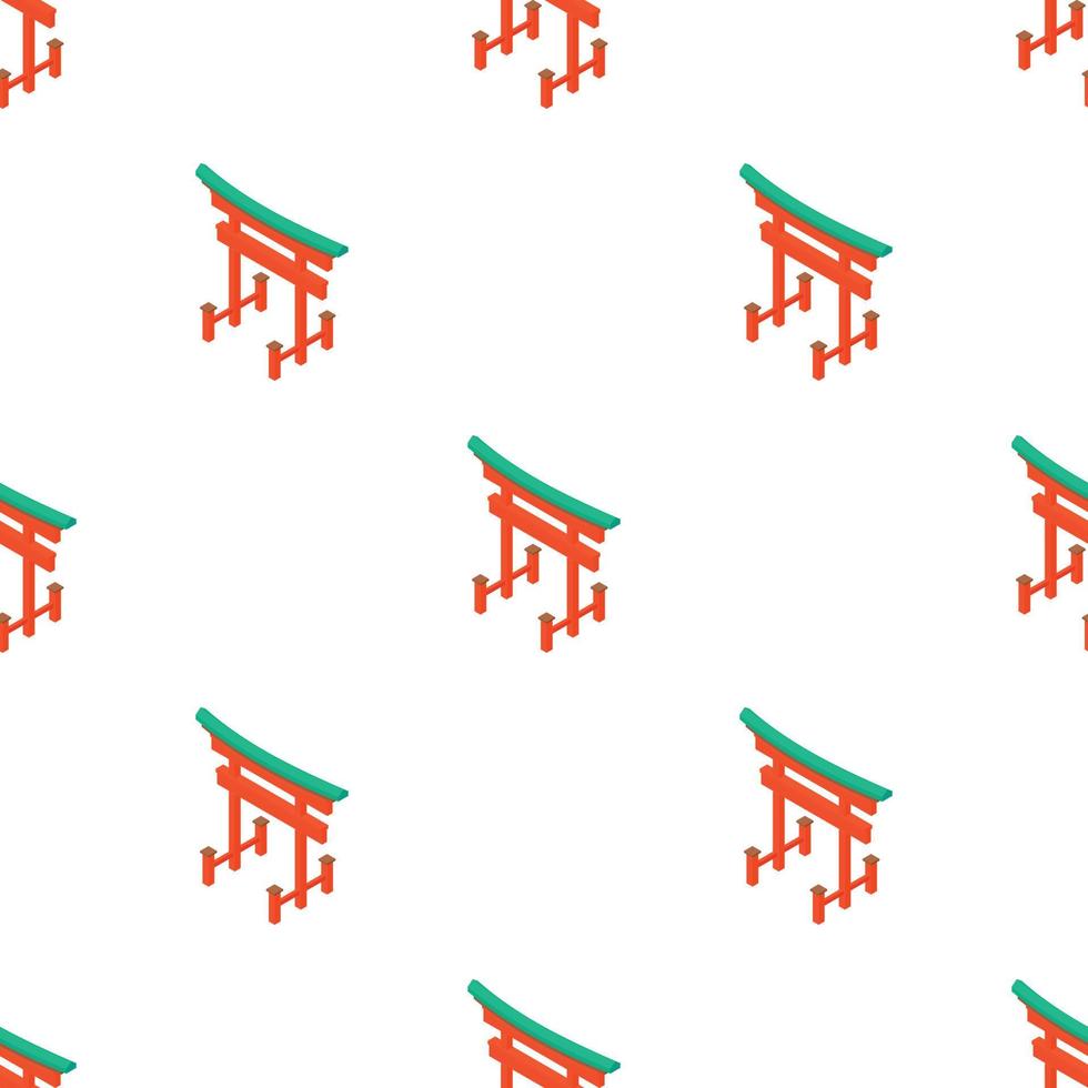 Japanese sacred gates pattern seamless vector