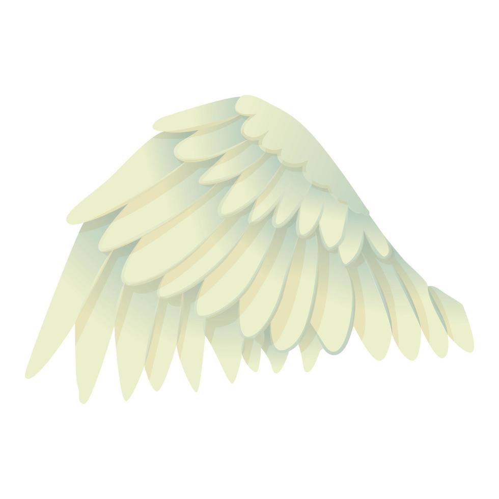 Goose wing icon, cartoon style vector