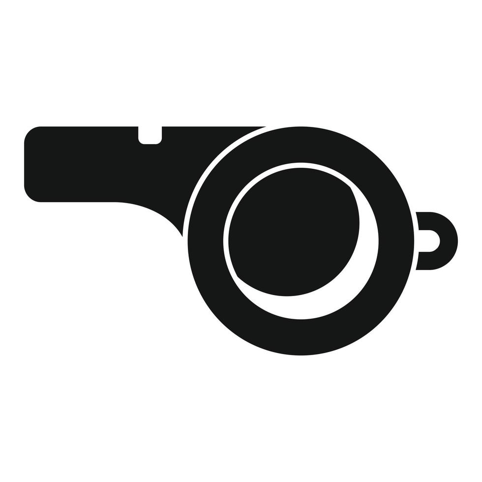 Sport whistle icon simple vector. Coach blower vector