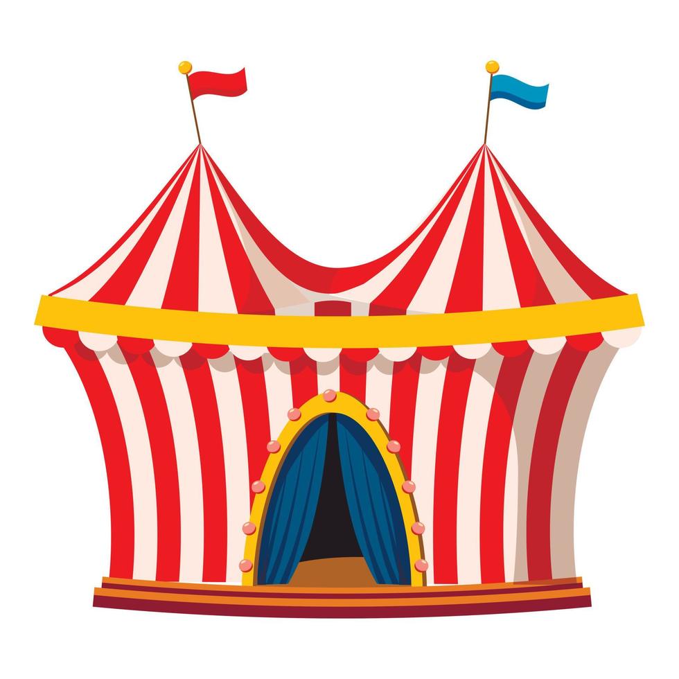 Circus icon, cartoon style vector