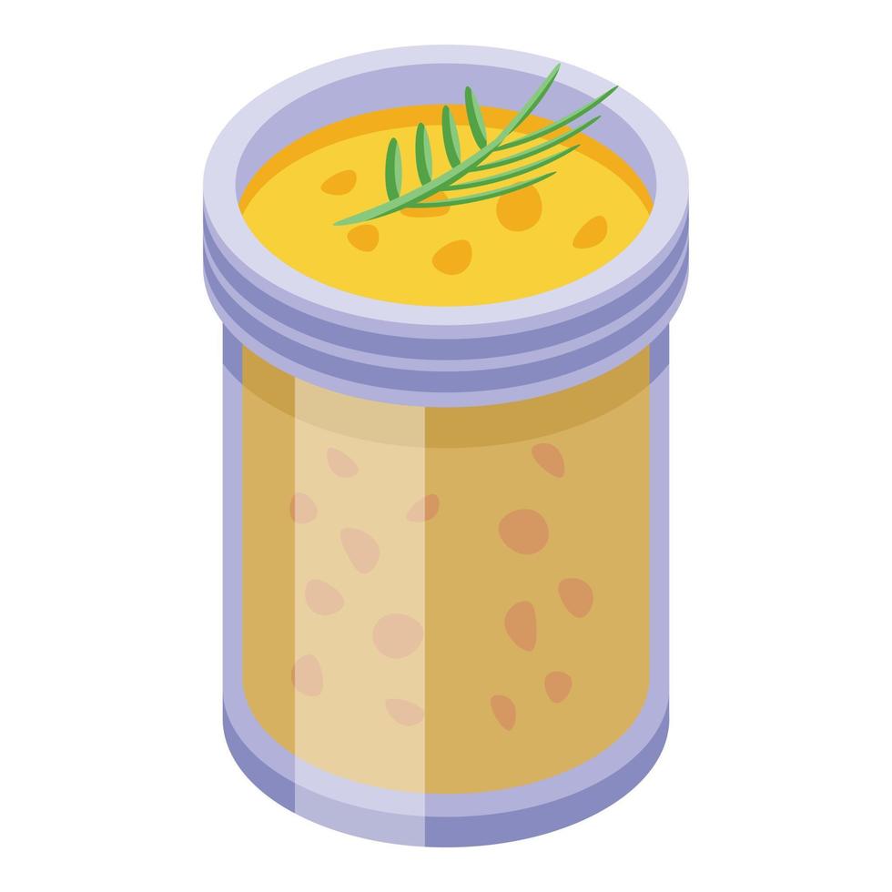 vector isométrico del icono de la cocina de sopa. comida australiana