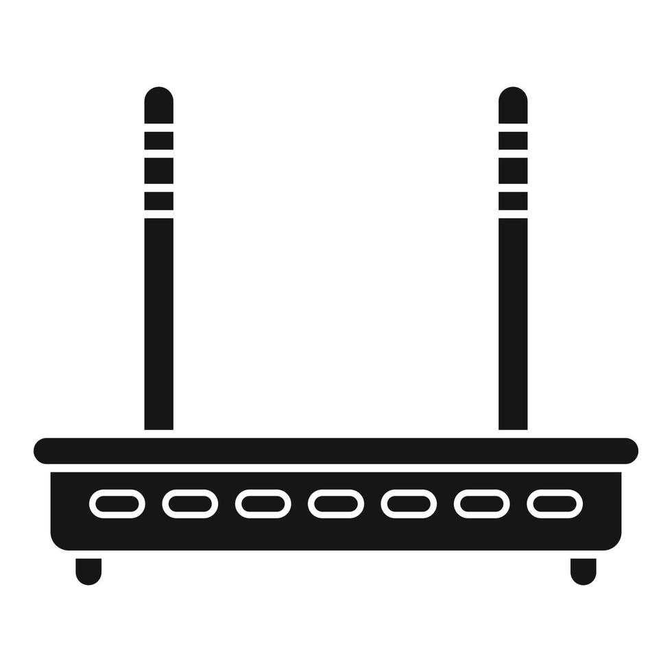 Wifi modem icon simple vector. Internet equipment vector