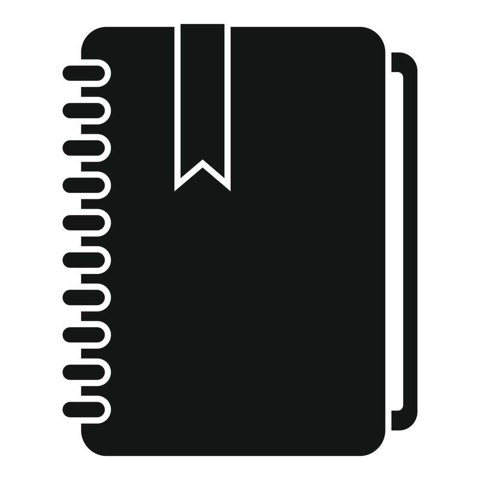 Calligraphy notebook icon simple vector. Nib pen vector