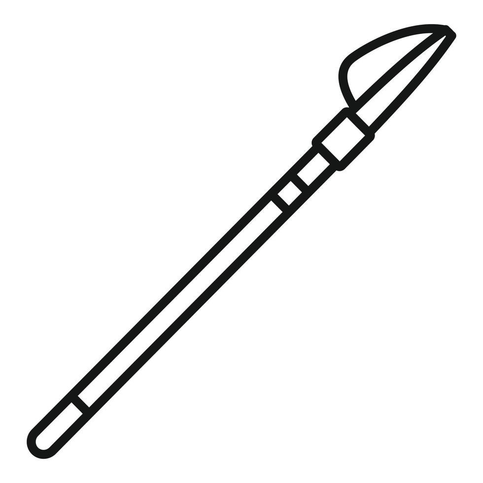 Nib icon outline vector. Ink tool vector