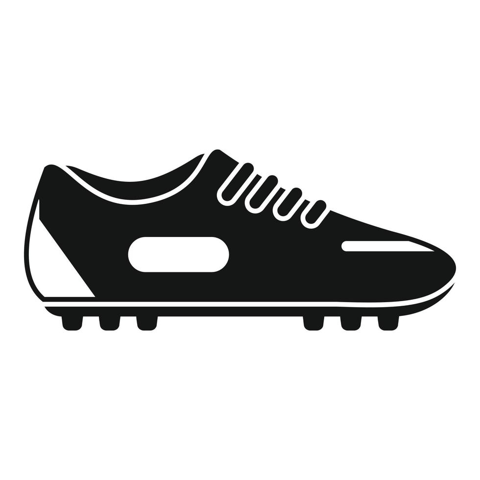 zapato de fútbol icono vector simple. pareja deportiva