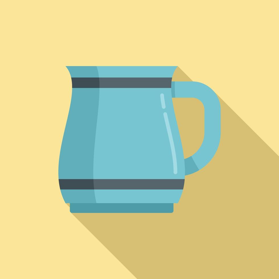 Coffee mug icon flat vector. Hot cup vector