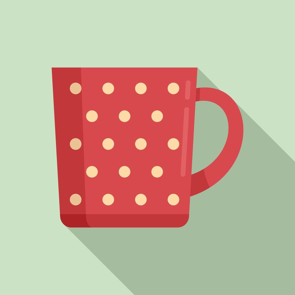 vector plano de icono de taza de espresso. taza de café