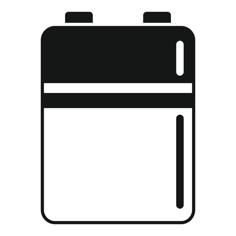 Battery level icon simple vector. Full energy vector