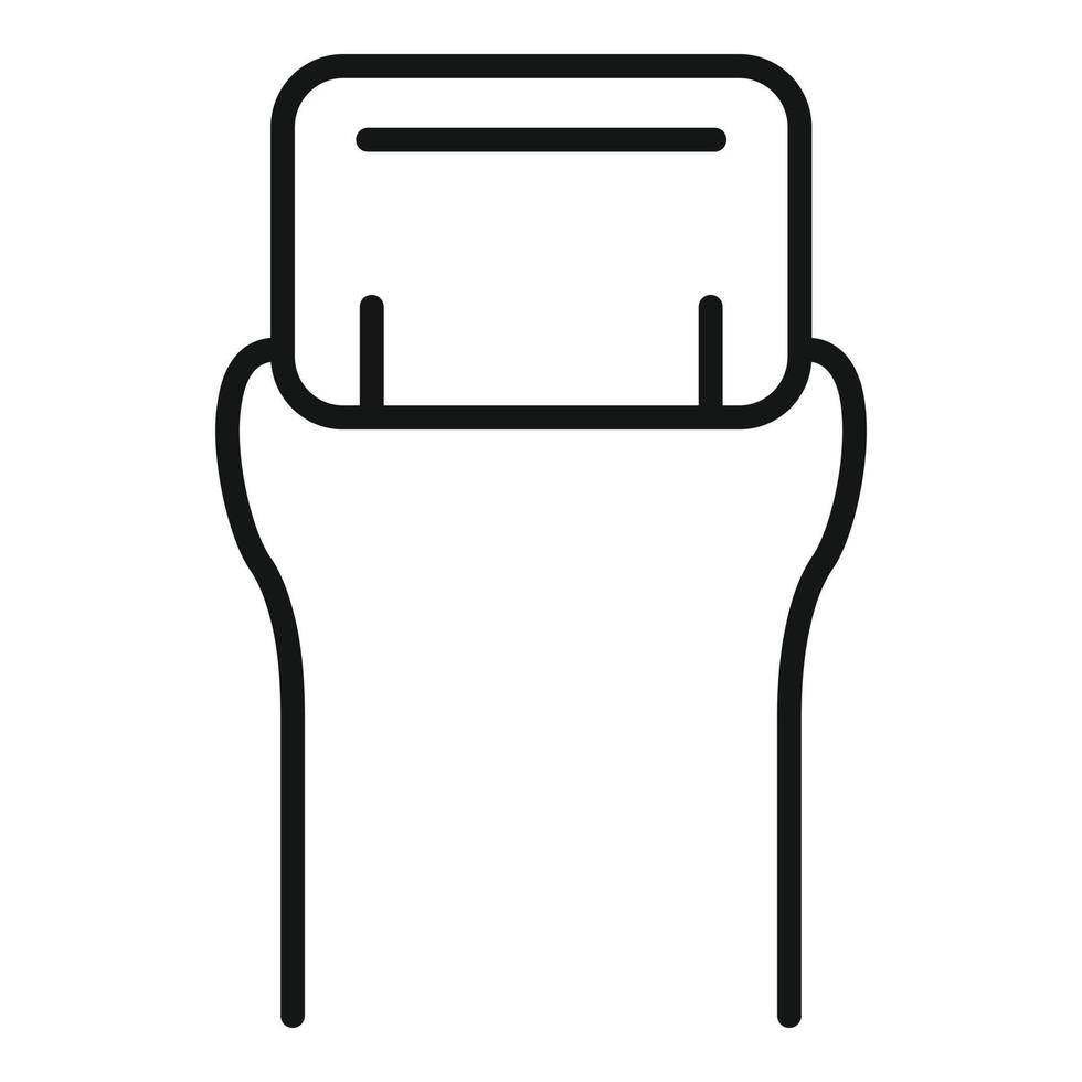 Led diode icon outline vector. Light semiconductor vector