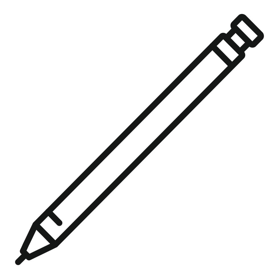 Artist pen icon outline vector. Ink signature vector