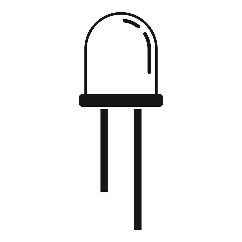 Energy diode icon simple vector. Light semiconductor vector