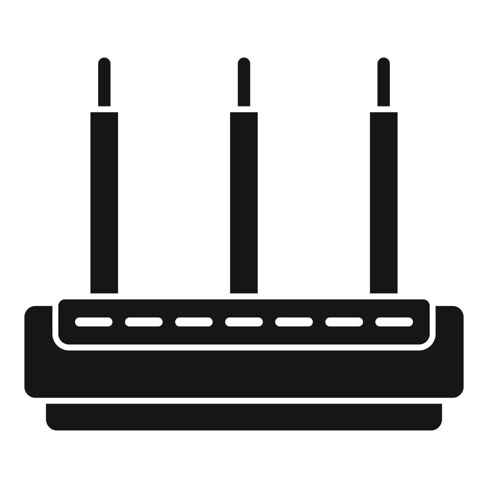 Router modem icon simple vector. Wifi internet vector