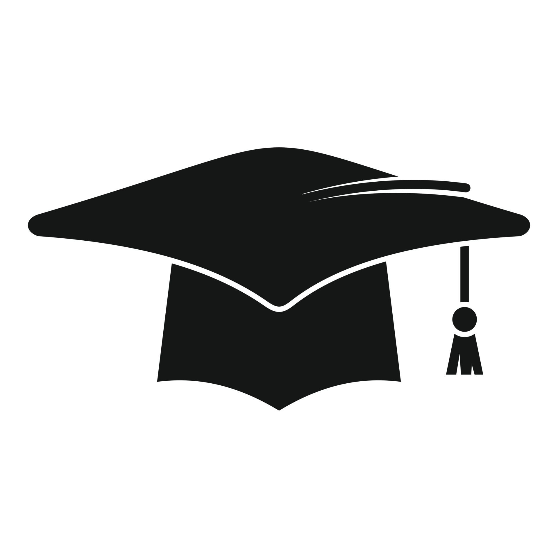 Academy graduation hat icon simple vector. School graduate 15107822