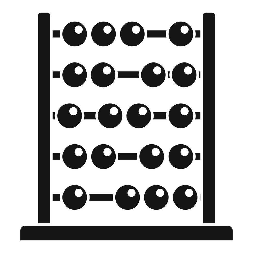 Abacus toy icon simple vector. Math calculator vector