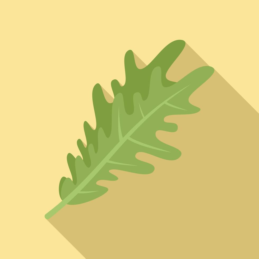 Rucola herb icon flat vector. Arugula salad vector