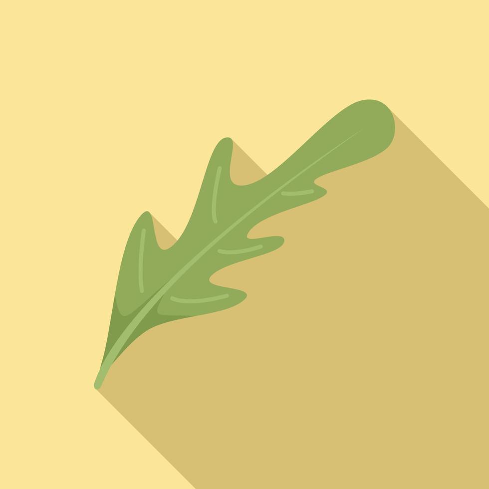 Lettuce arugula icon flat vector. Rucola salad vector