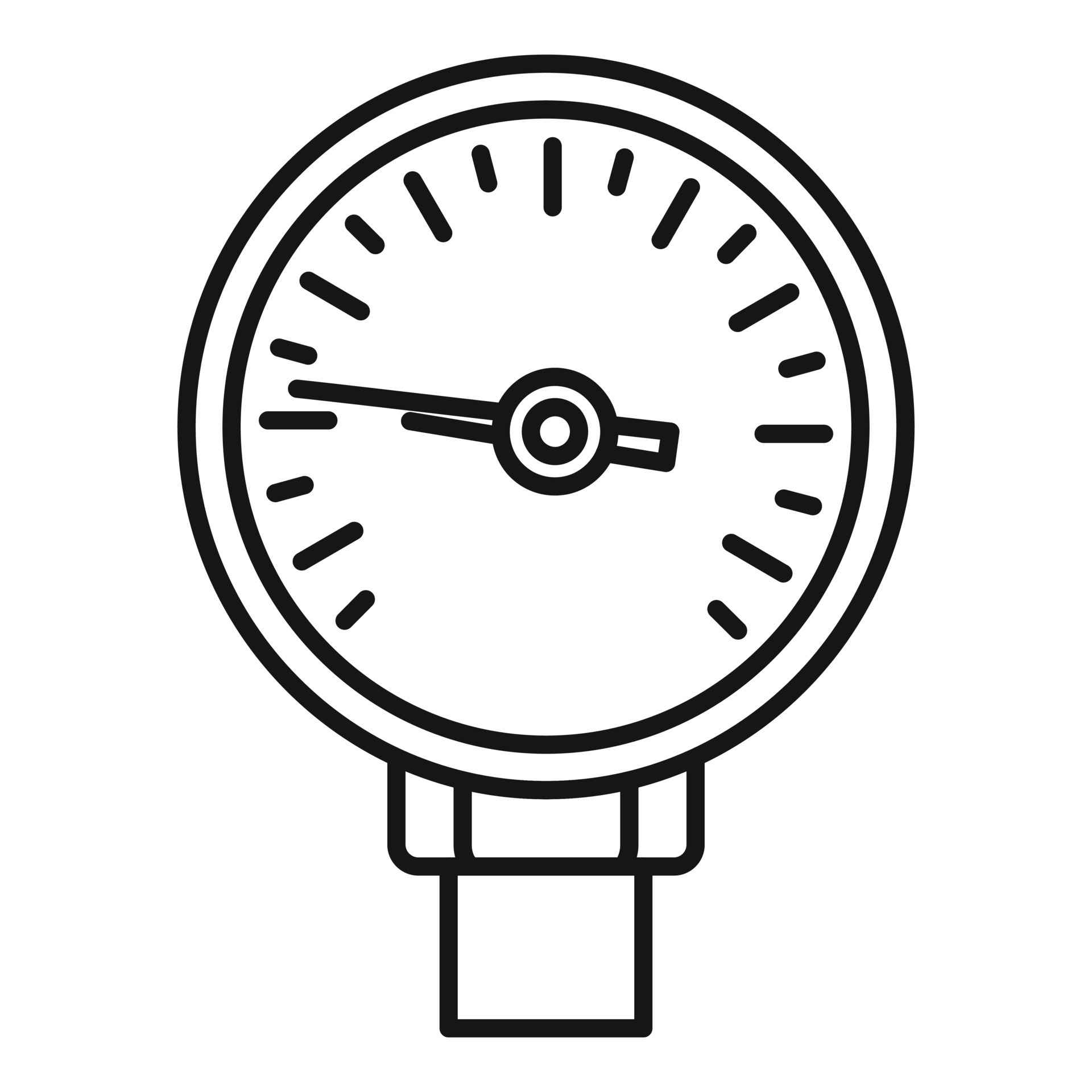 Bar manometer icon outline vector. Control device 15107876 Vector Art