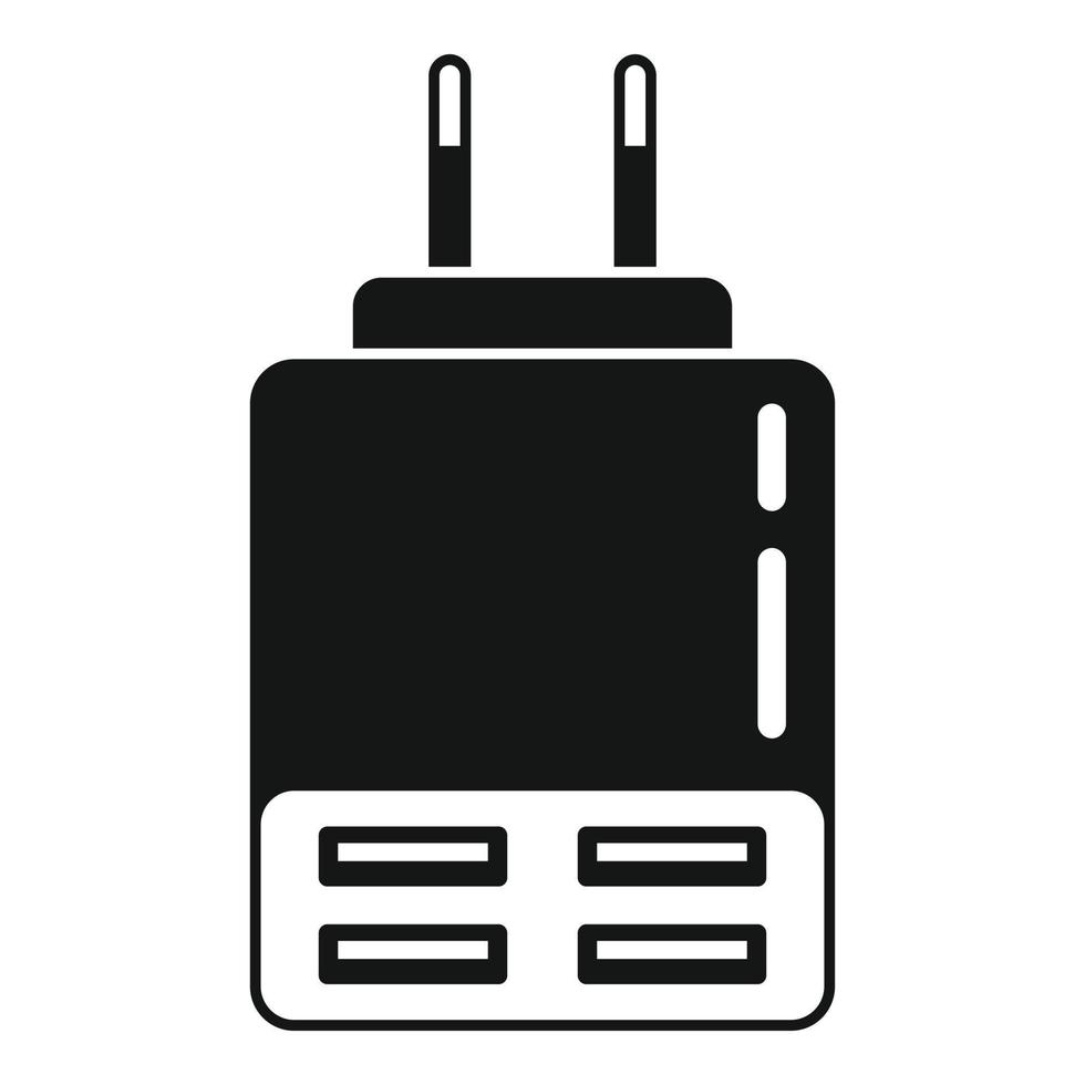 Power charger icon simple vector. Battery charge vector