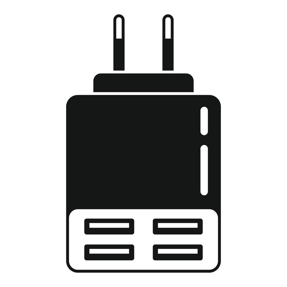 Power charger icon simple vector. Battery charge vector