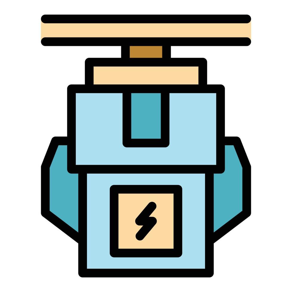 Water pump device icon color outline vector