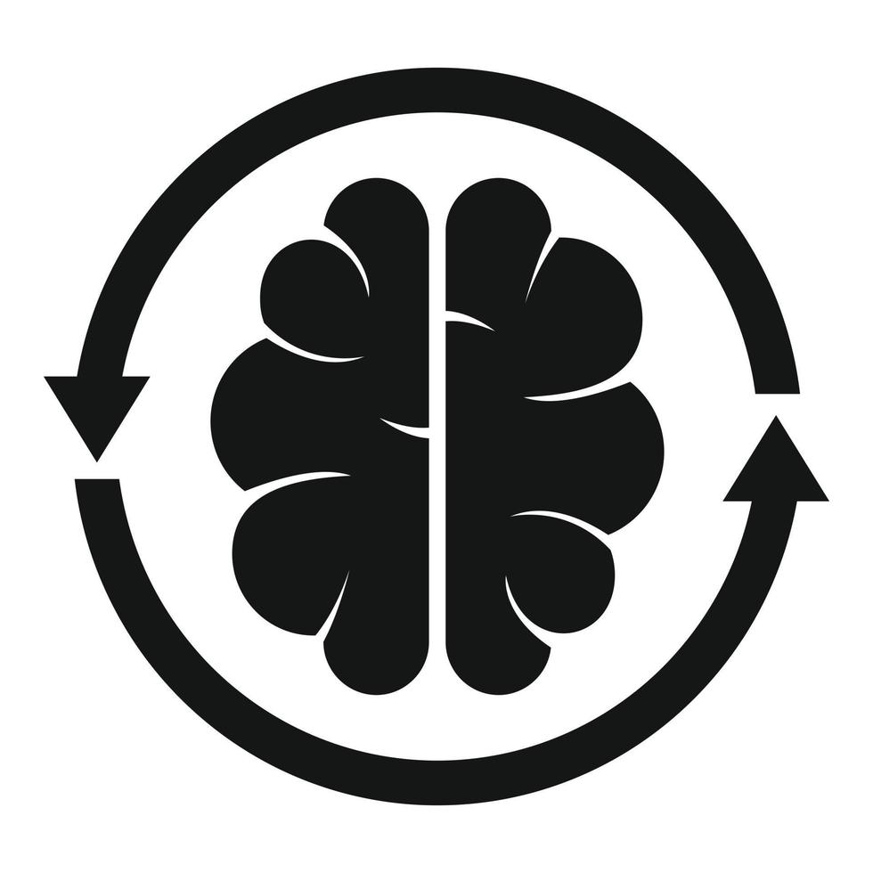 Adapt brainstorming icon simple vector. Business skill vector