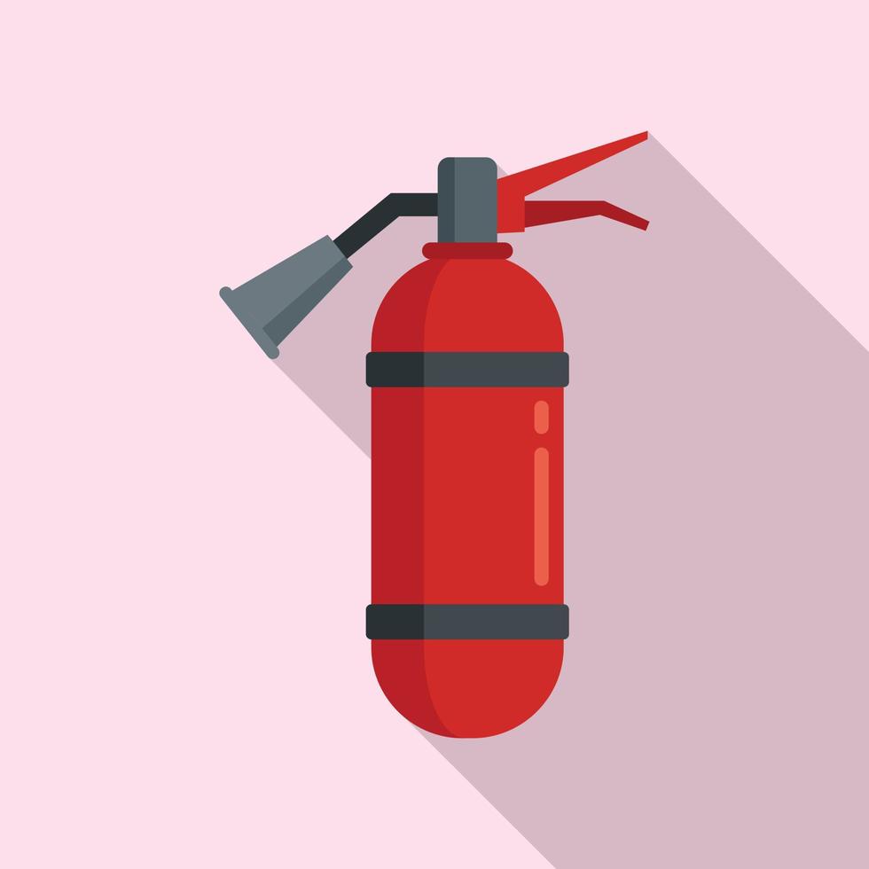 Fire extinguisher icon flat vector. Pictogram extinguish vector