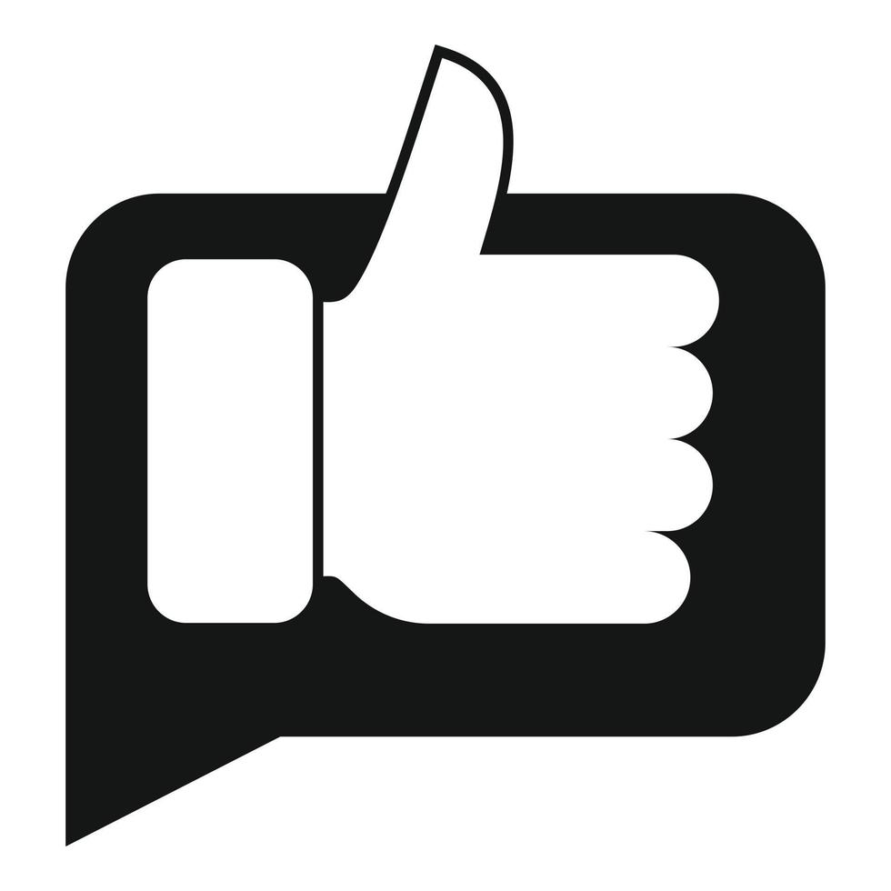 Thumb up product evaluation icon simple vector. Star feedback vector