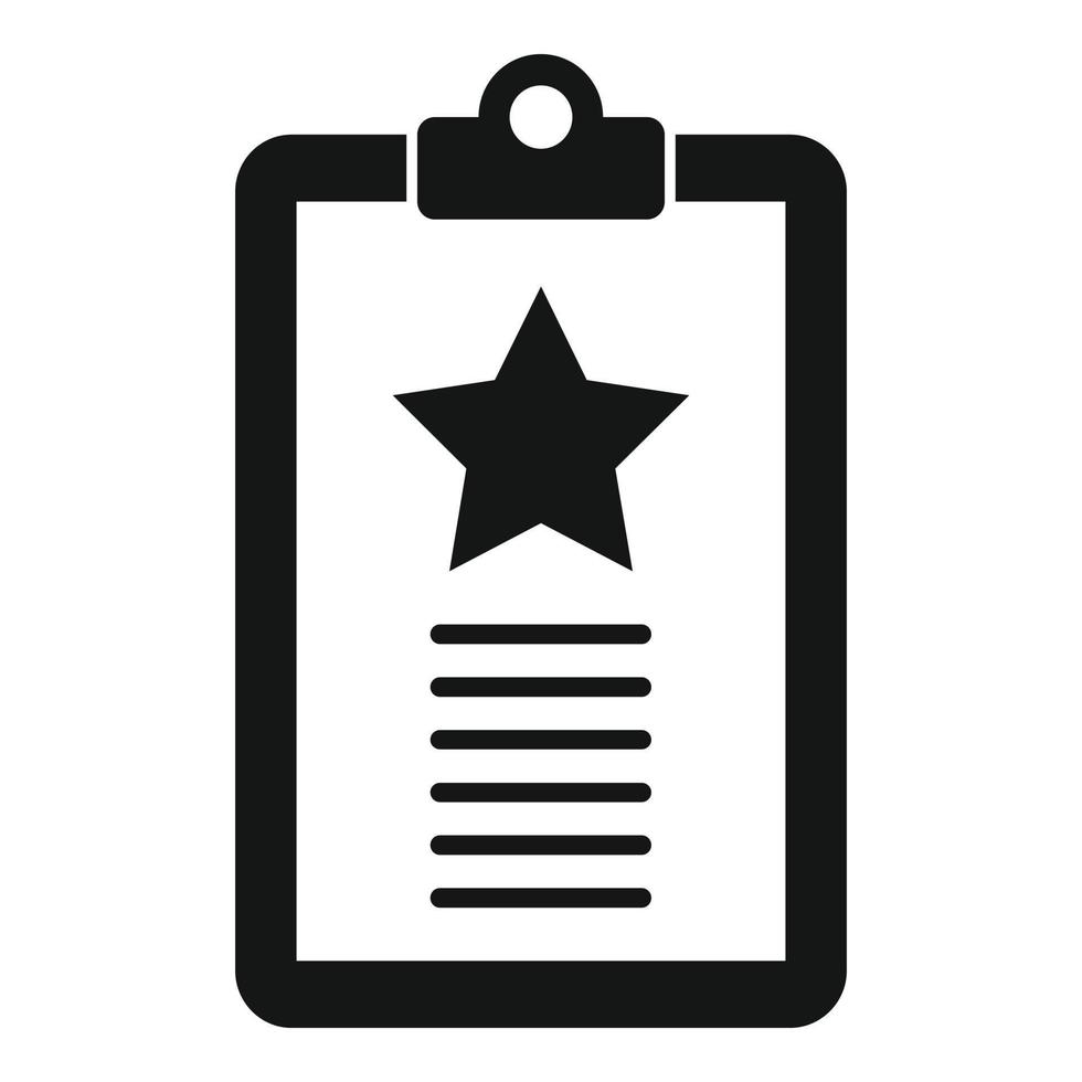 Review clipboard icon simple vector. Service experience vector