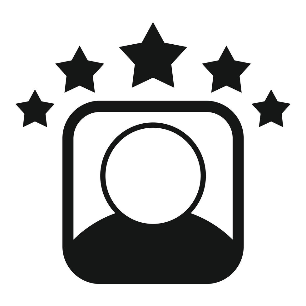 Best customer review icon simple vector. Product feedback vector