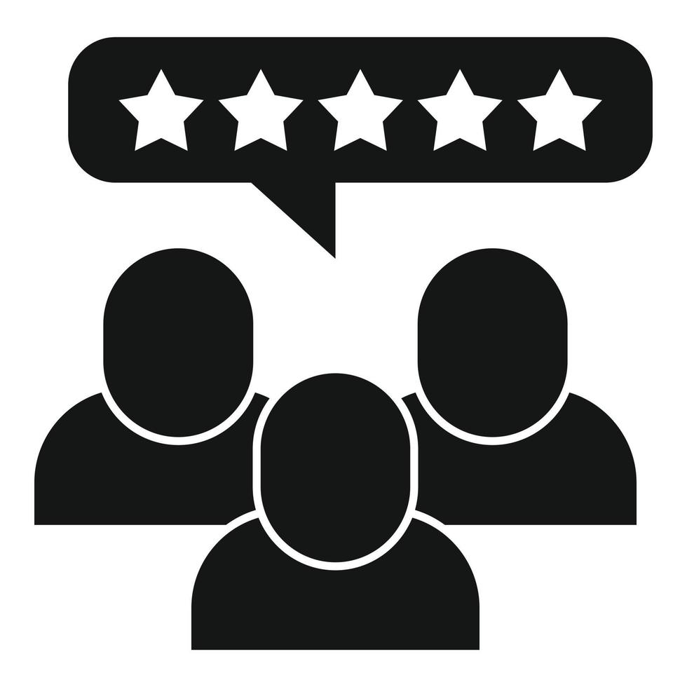 Customer product review icon simple vector. Online evaluation vector