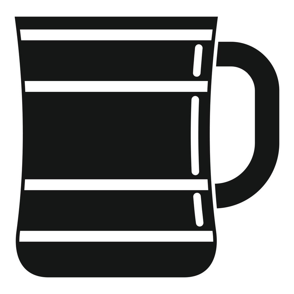 vector simple de icono de taza de té. taza caliente