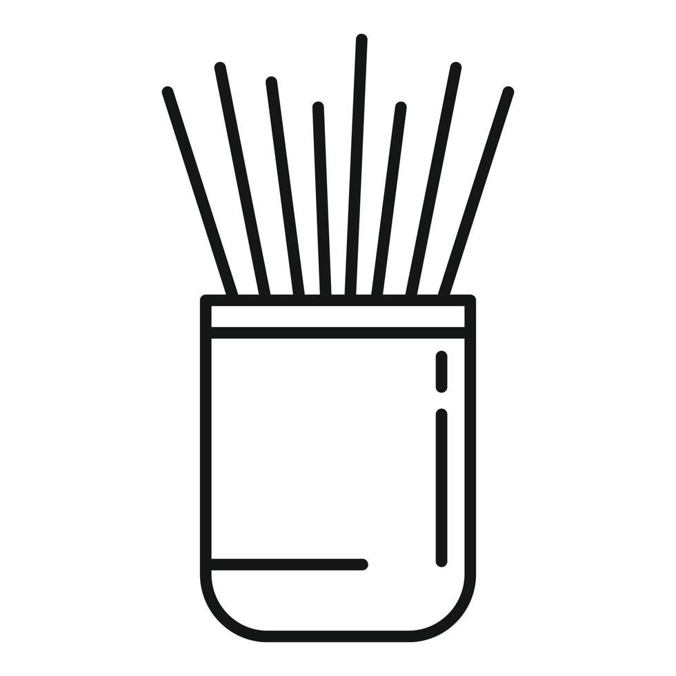 Food toothpick icon outline vector. Tooth pick vector