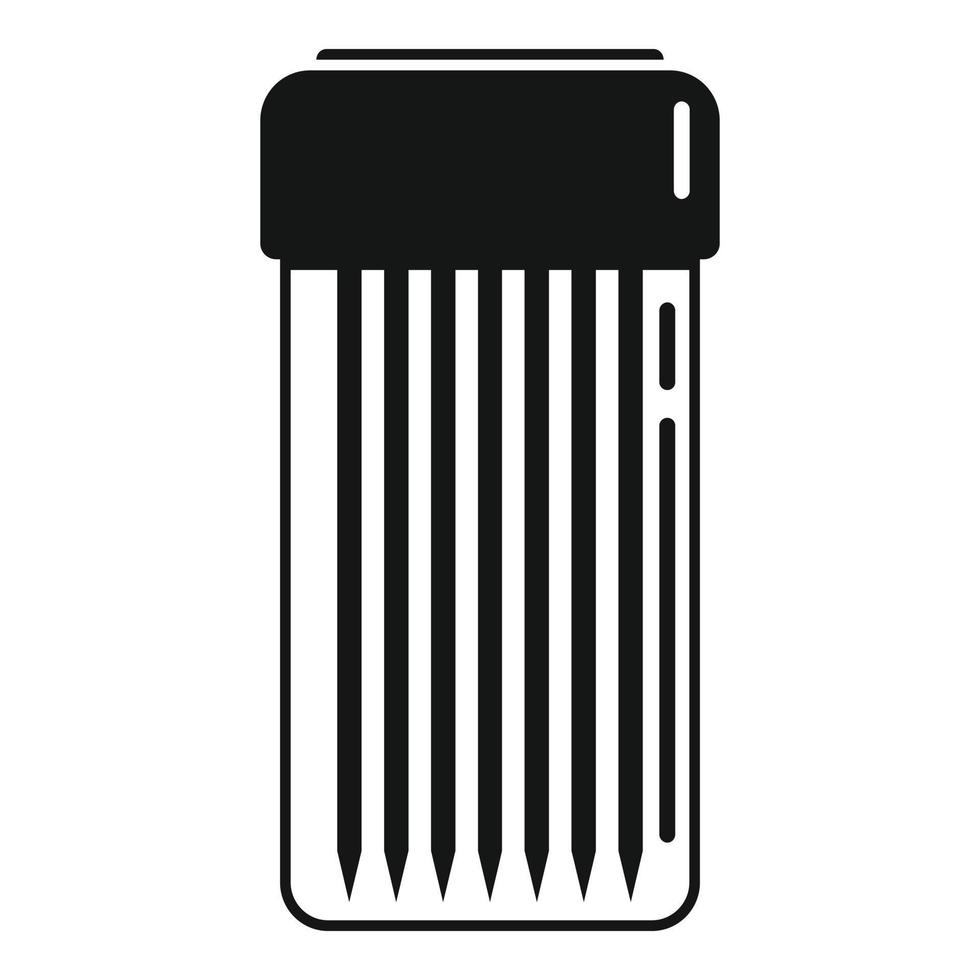 Cutlery toothpick icon simple vector. Tooth stick vector