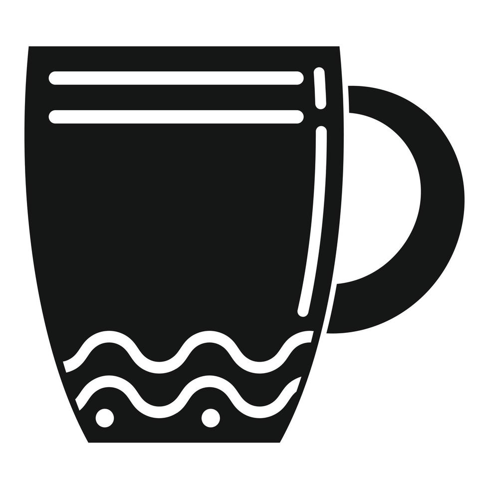 Ceramic mug icon simple vector. Coffee cup vector