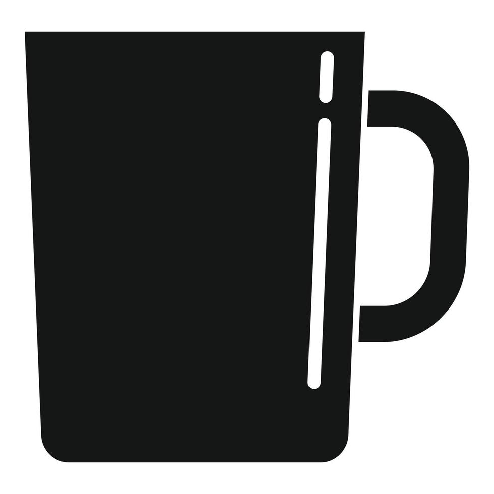 vector simple de icono de taza de desayuno. taza de te