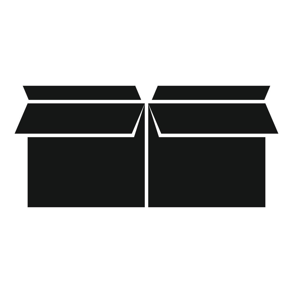 Storage box icon simple vector. Carton package vector