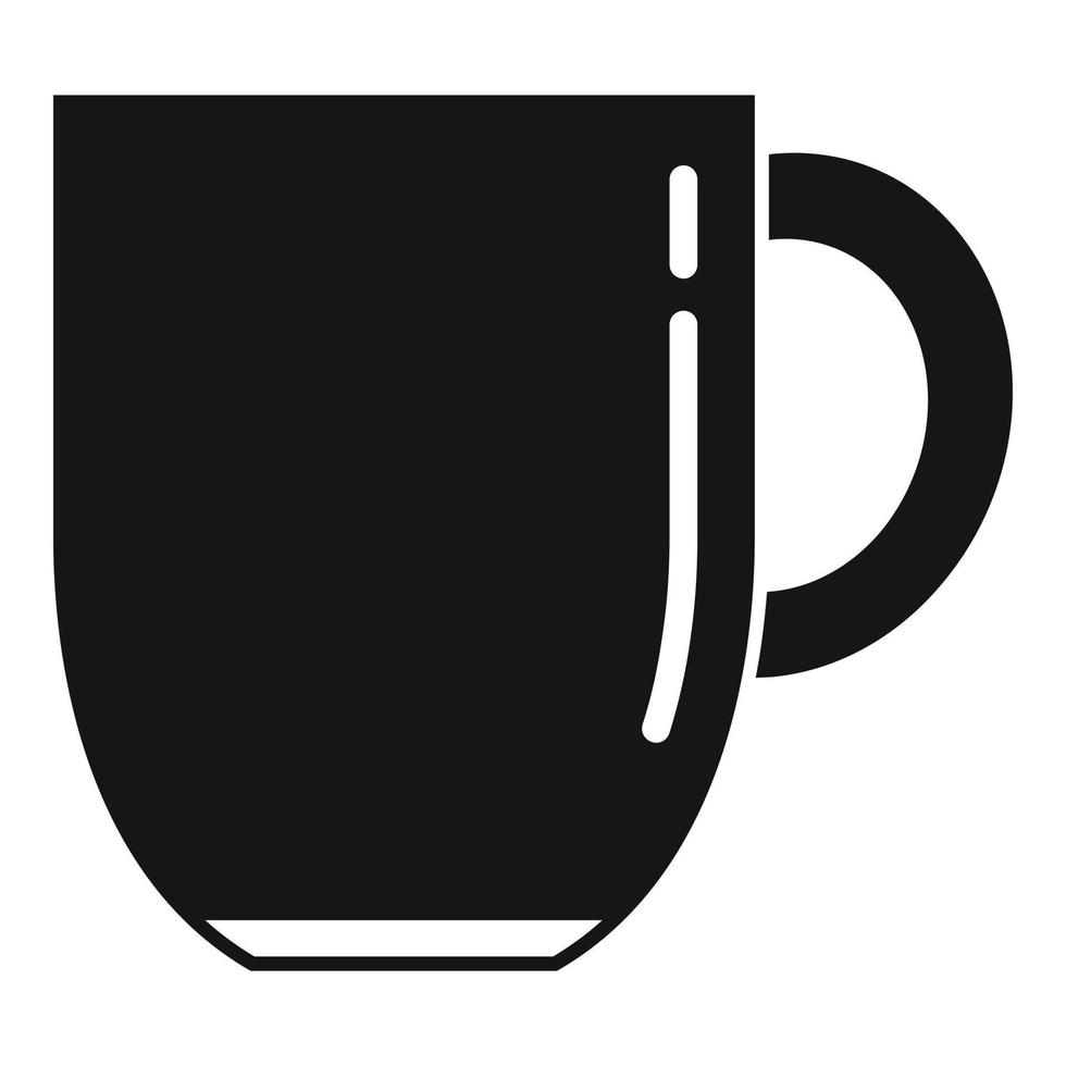 Office mug icon simple vector. Hot tea cup vector