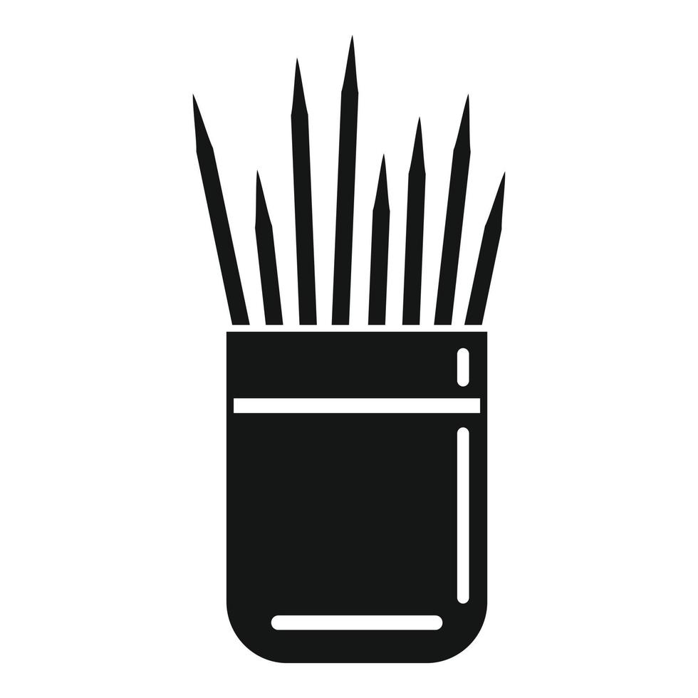 Food toothpick icon simple vector. Tooth pick vector