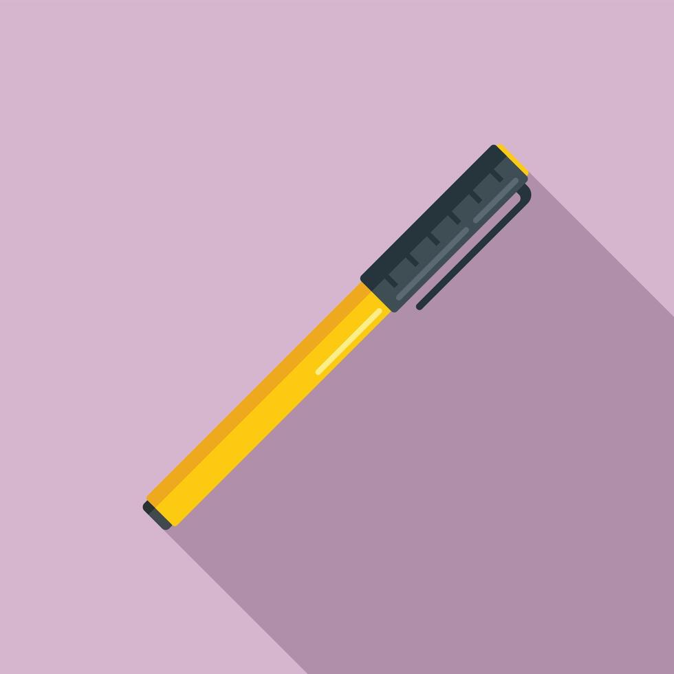 Pen tool icon flat vector. Ink nib vector