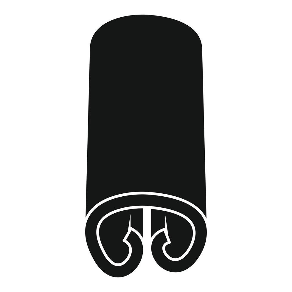 Rope cinnamon icon simple vector. Spice stick vector