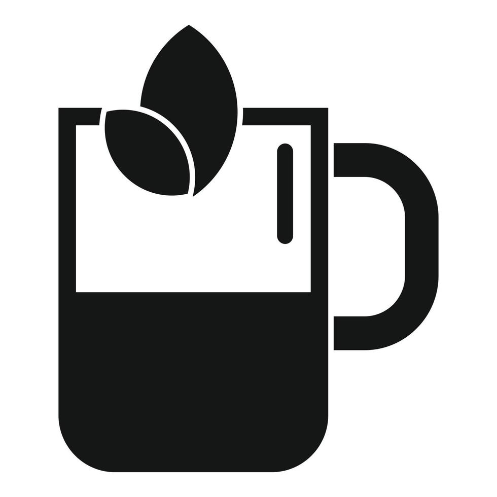 vector simple de icono de té. taza de bebida
