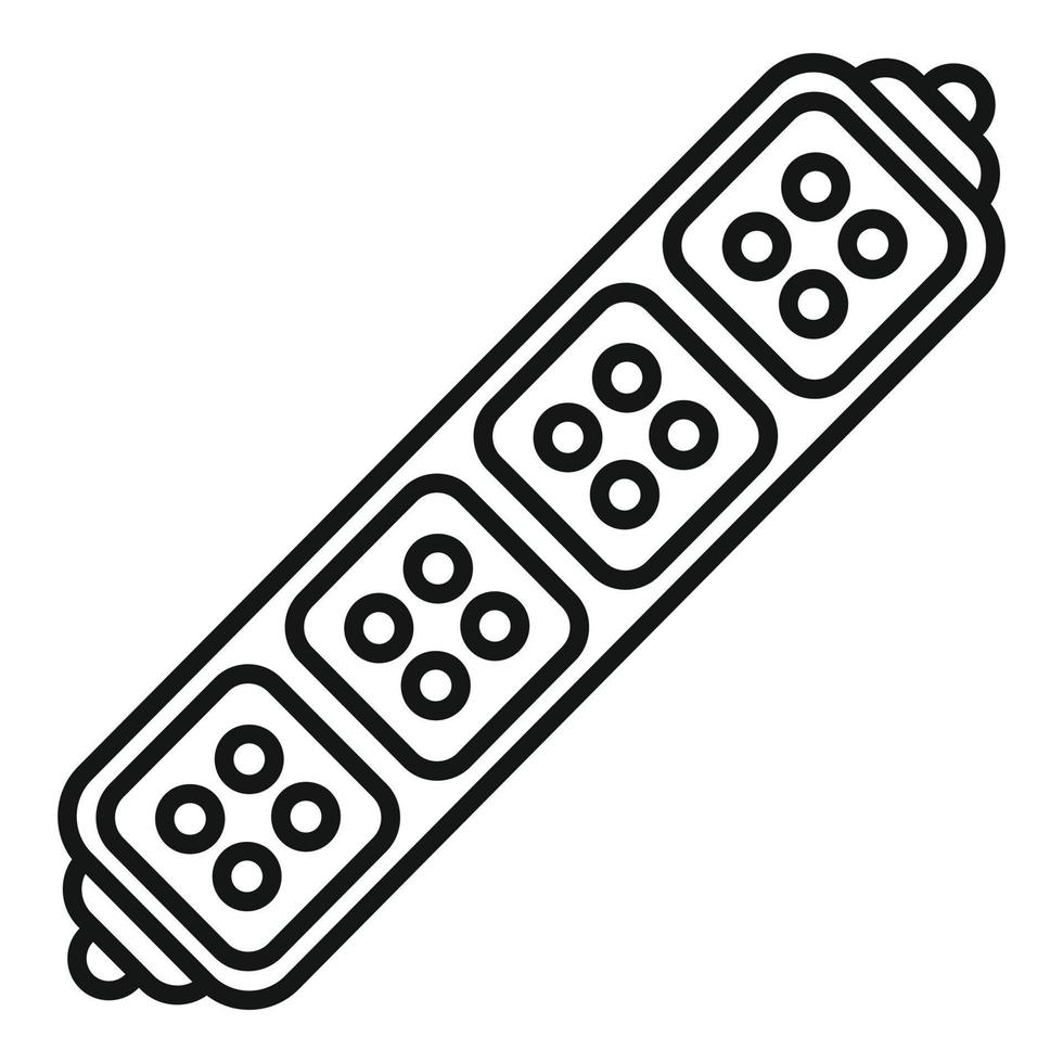 Panel led strip icon outline vector. Diode light vector