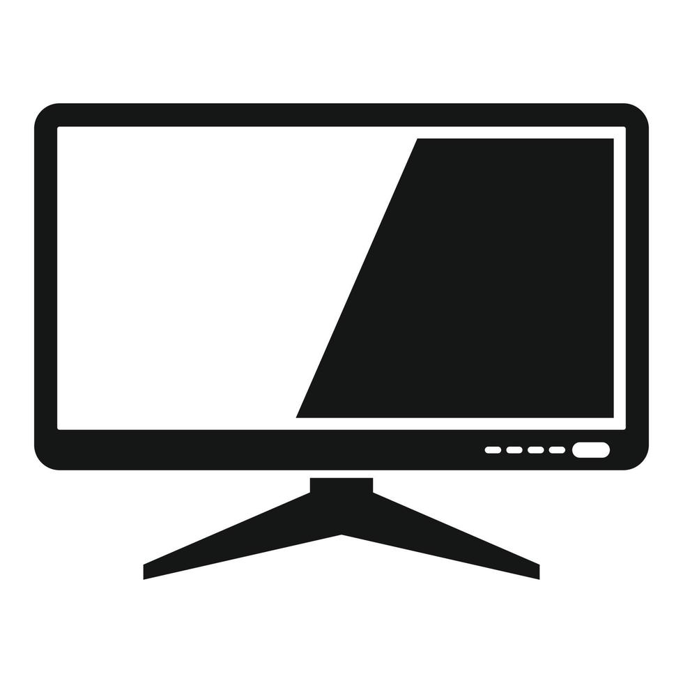 Website monitor icon simple vector. Screen computer vector