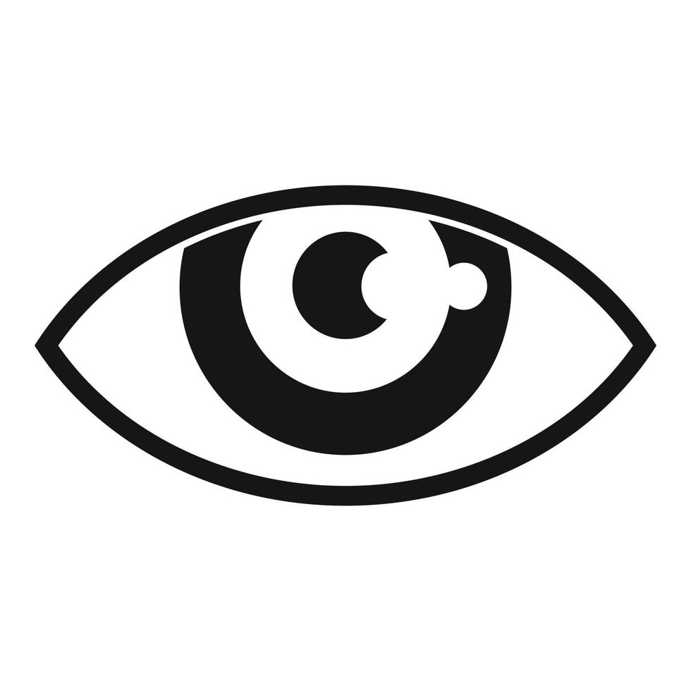 Care eye icon simple vector. Vision look vector