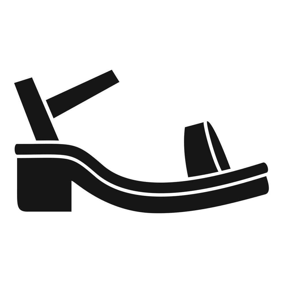 Shop sandal icon simple vector. Woman beach vector