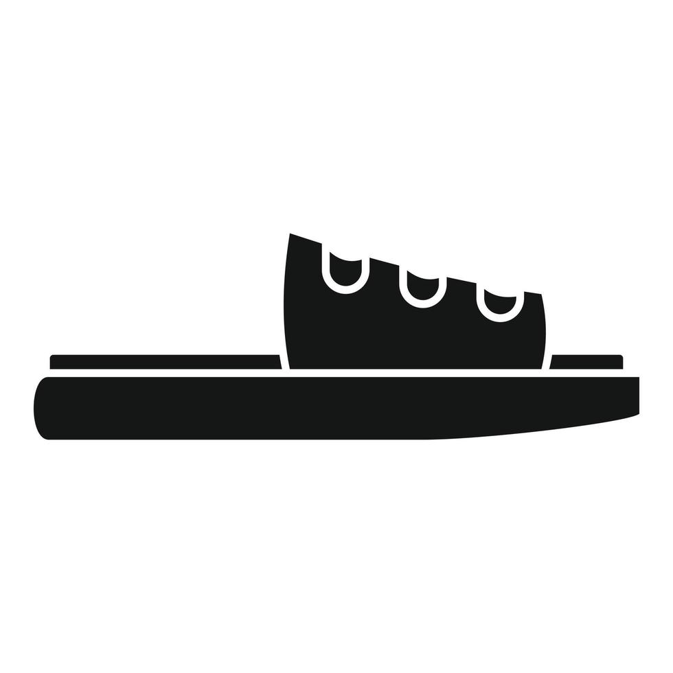 Velcro sandal icon simple vector. Summer footwear vector