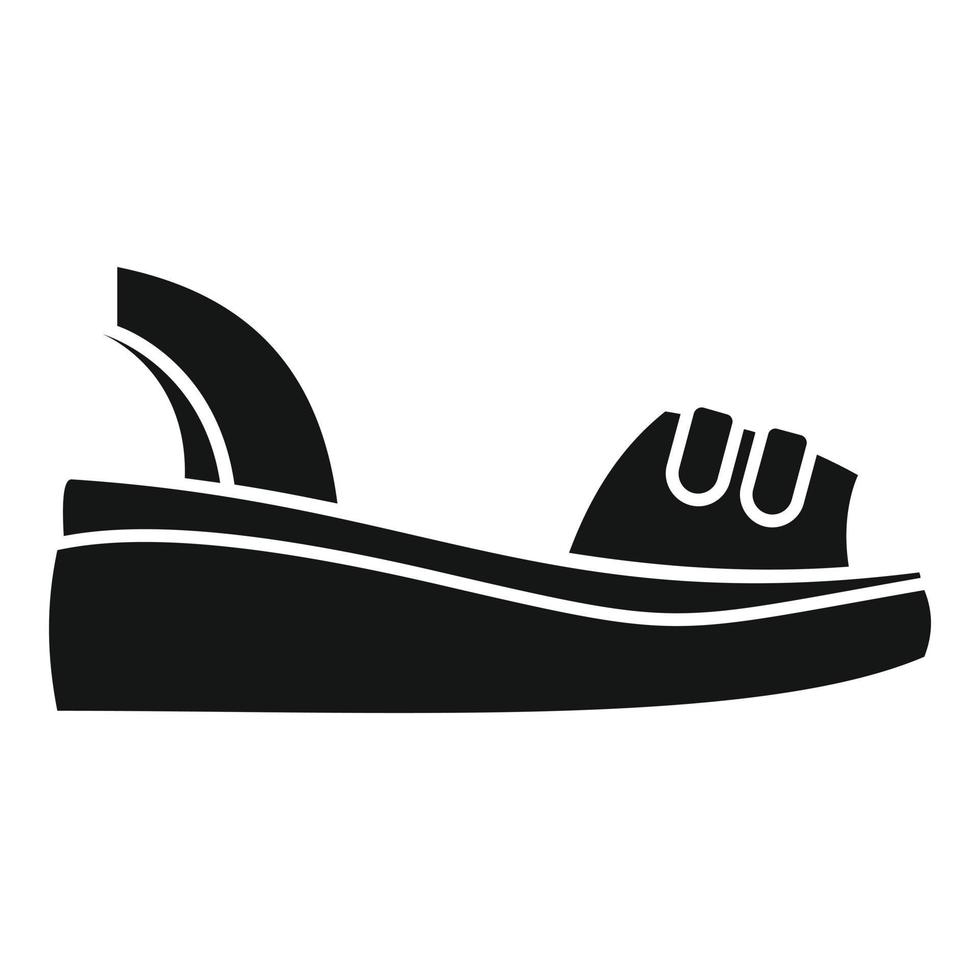 Sandal accessory icon simple vector. Woman shoe vector