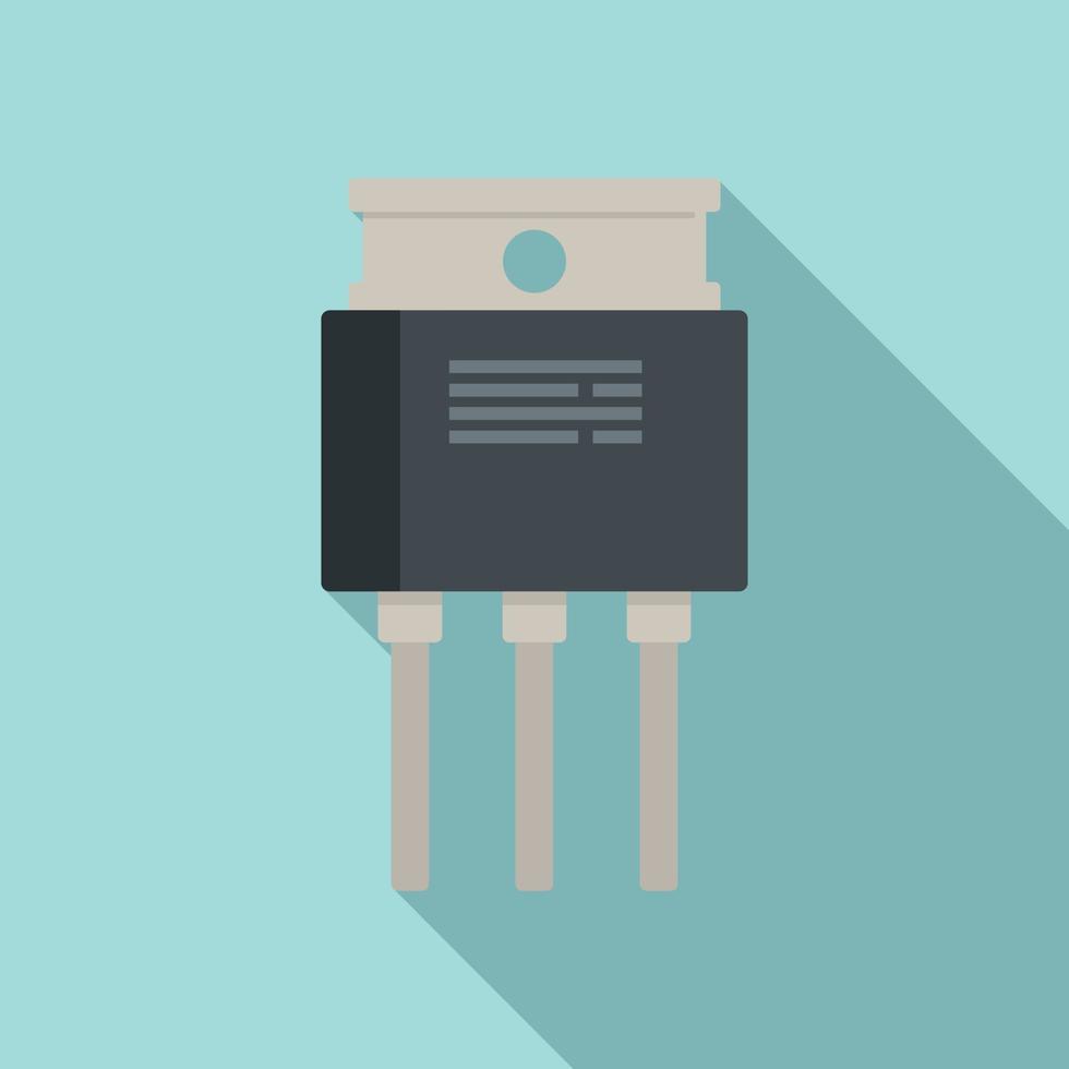 vector plano del icono del regulador de tensión de alimentación. estabilizador electrico