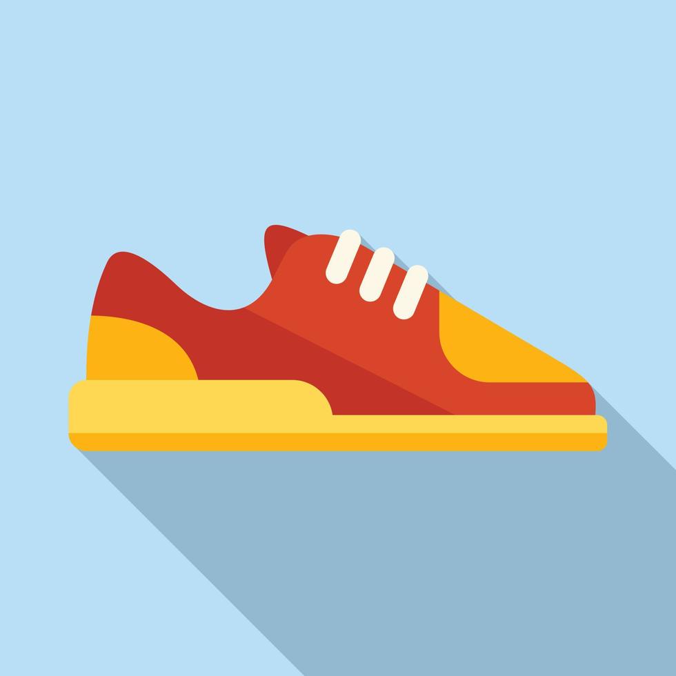 Trainer sneaker icon flat vector. Sport shoe vector